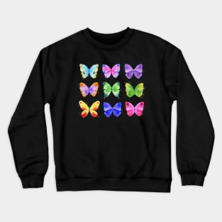 Watercolor Butterflies Crewneck Sweatshirt